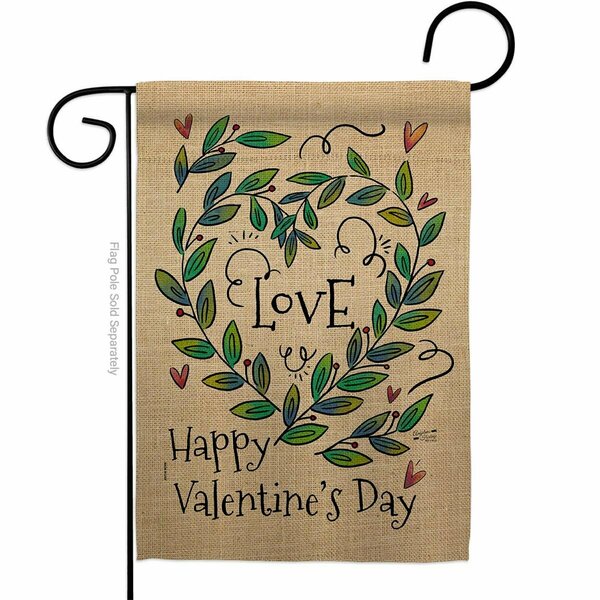 Patio Trasero G135124-BO Love Valentine Springtime Double-Sided Decorative Garden Flag, Multi Color PA3888971